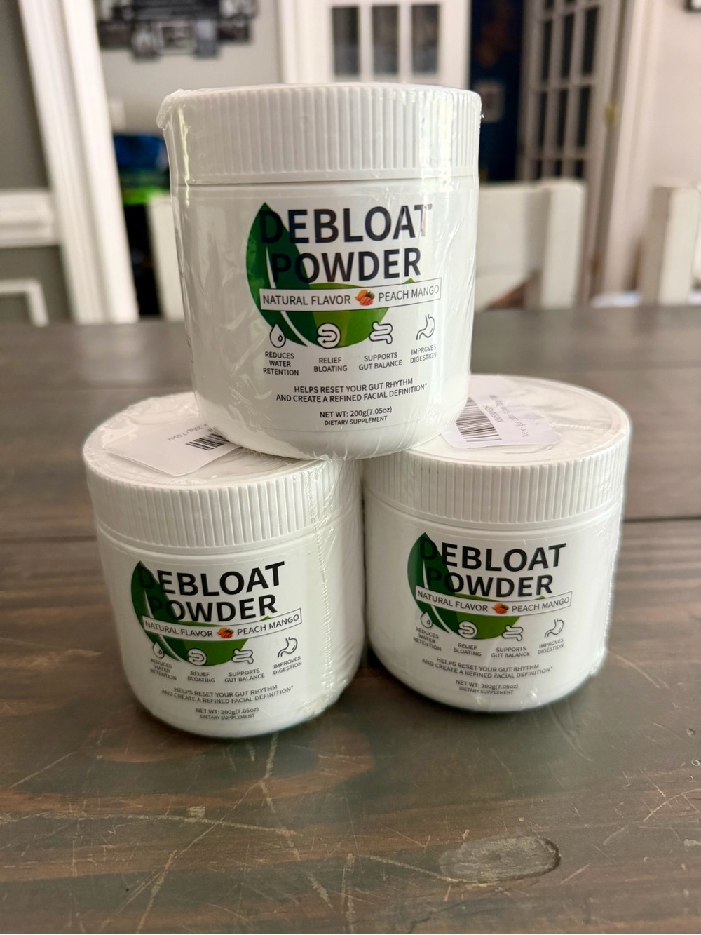 Debloat Powder - Peach Mango Digestive Support (White)